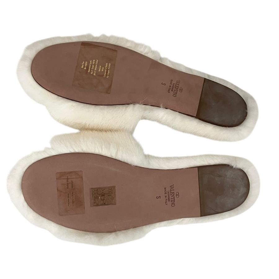 ヴァレンチノ VALENTINO ミンクファールームサンダル+アイマスク ホワイト サイズ：S(22~22.5cm相当）_2