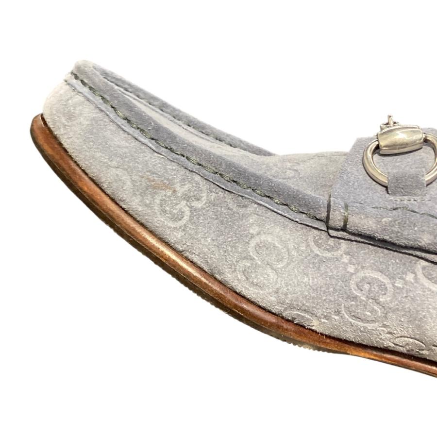 GUCCI（グッチ） ホースビットGG総柄ローファー 816185 ブルー サイズ