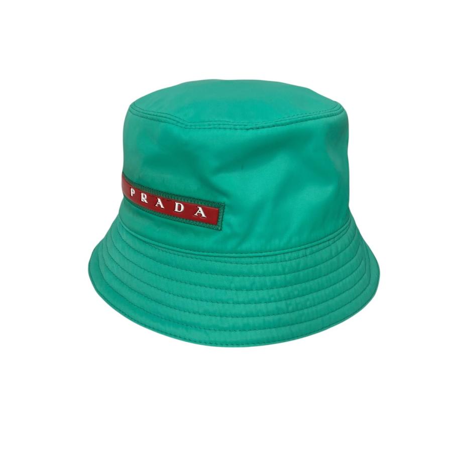 PRADA（プラダ） リネアロッサテクニカルファブリック バケットハット