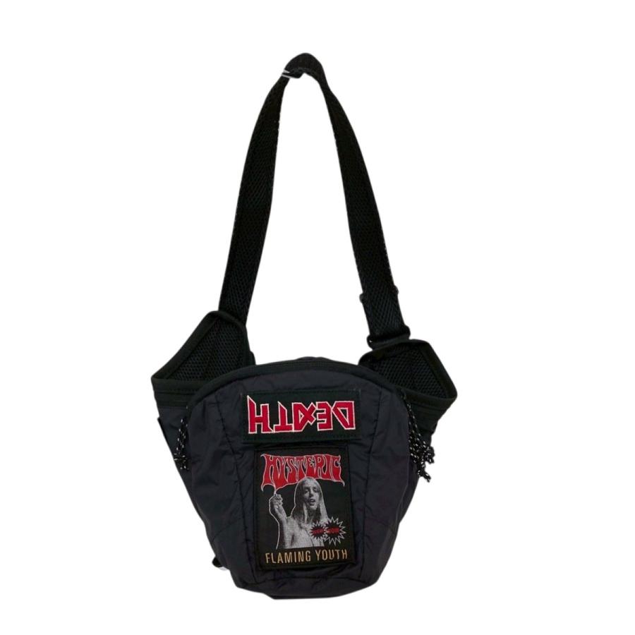 HYSTERIC GLAMOURワッペンカスタム ウエストバッグ／ブラック HYSTERIC GLAMOUR（ヒステリックグラマー） ウエストバッグ ブラック