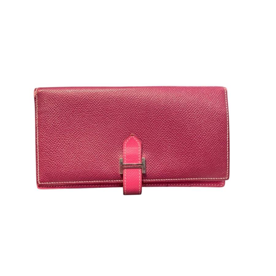 HERMES（エルメス） ベアン 長財布 ピンク : カインドオルYahoo!店 