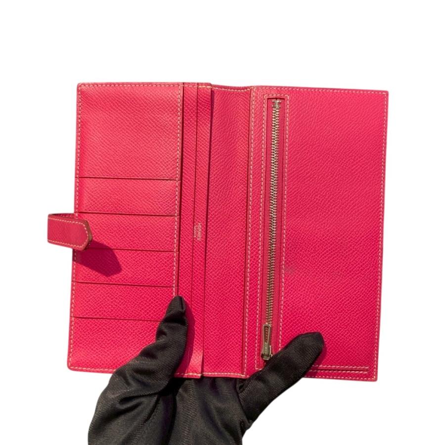 HERMES（エルメス） ベアン 長財布 ピンク : カインドオルYahoo!店