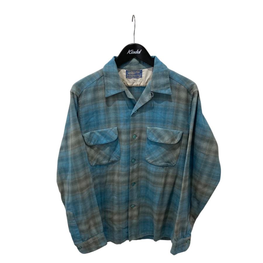 50s PENDLETON ペンドルトン オンブレチェックボードシャツ M PENDLETON（ペンドルトン） PENDLETON 50s オンブレチェックボード