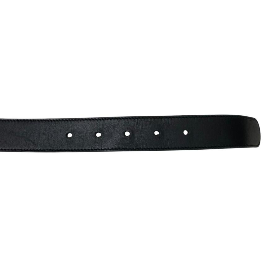 GUCCI（グッチ） ダブルG レザーベルト ブラック サイズ：75/30