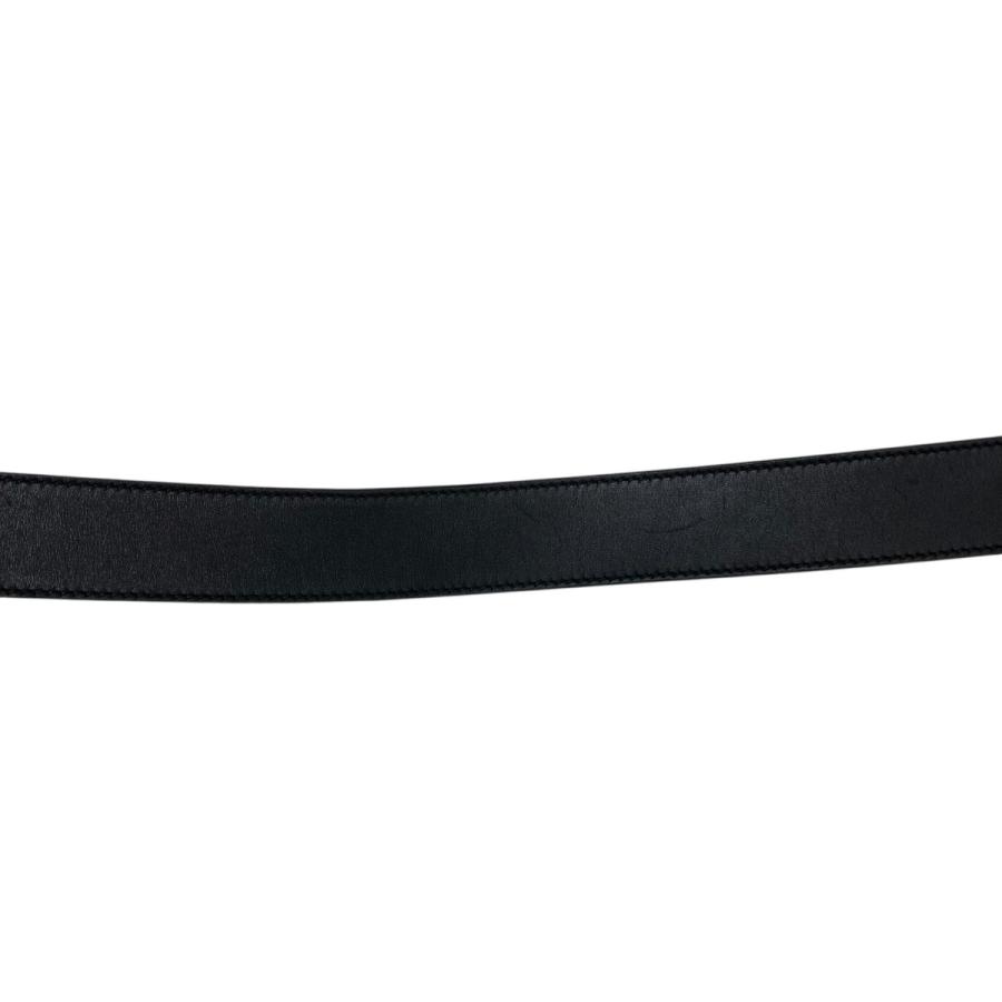 GUCCI（グッチ） ダブルG レザーベルト ブラック サイズ：75/30