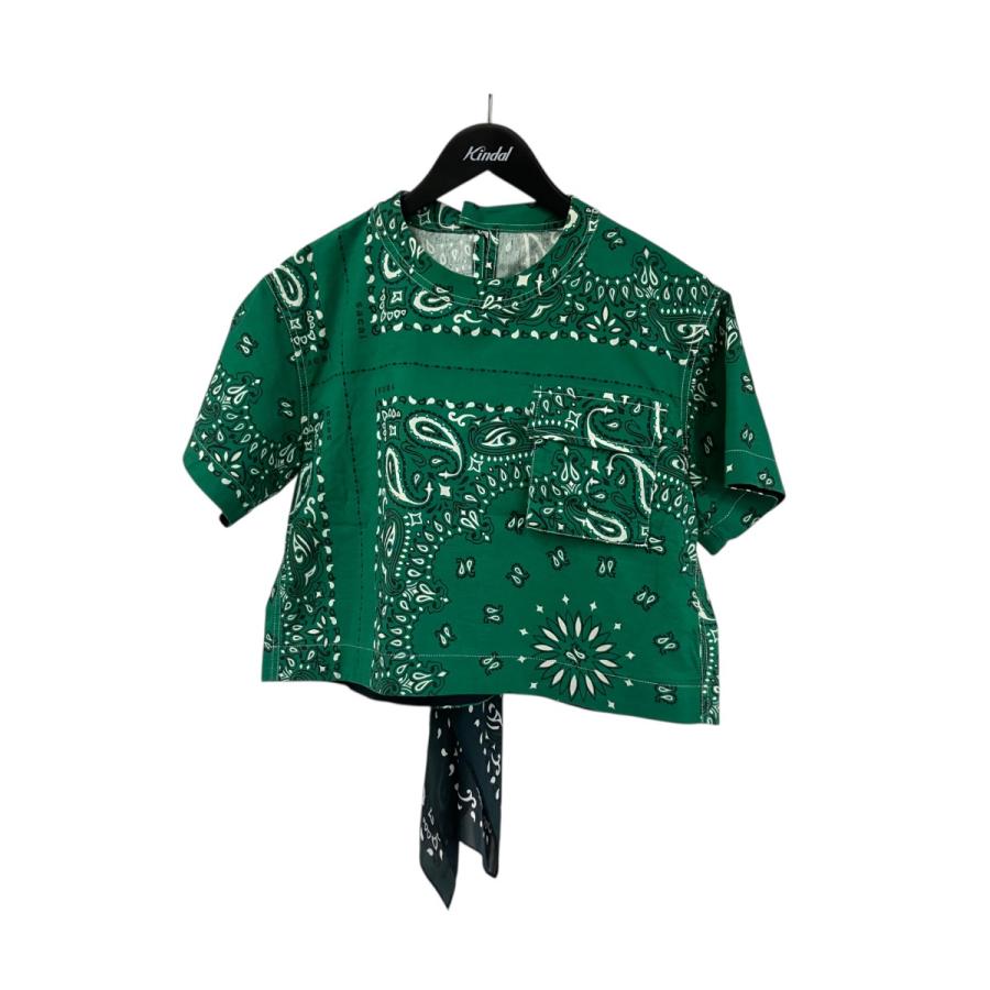 sacai（サカイ） sacai 22-05926 バンダナ柄 半袖シャツ グリーン