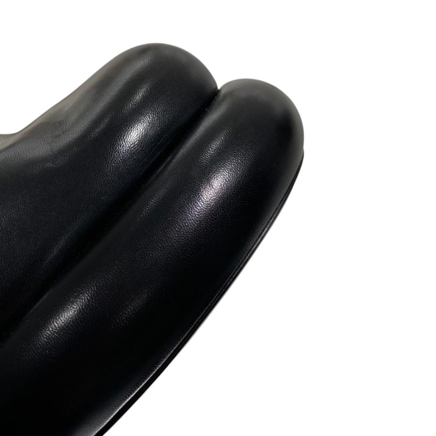JIL SANDER ブラックレザーサボサンダル 36 【公式通販】