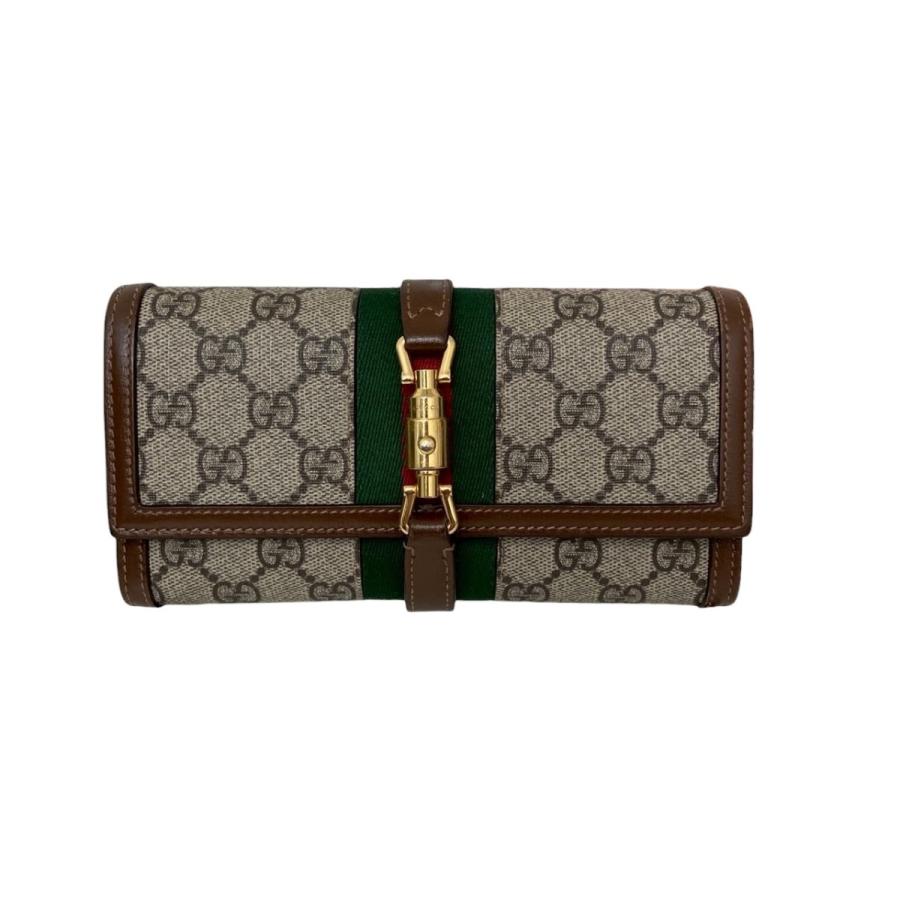 美品GUCCI グッチ ジャッキー チェーンウォレット GGスプリーム 長財布 GUCCI（グッチ） ジャッキー1961 GGスプリーム ウォレットチェーン 長
