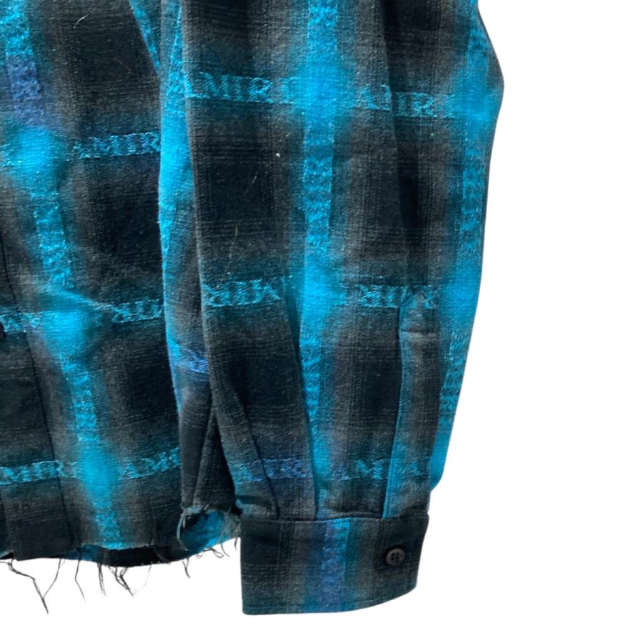 AMIRI dip dye plaid Shirt S チェックシャツ AMIRI（アミリ） AMIRI 23SS Plaid Shirt チェックシャツ