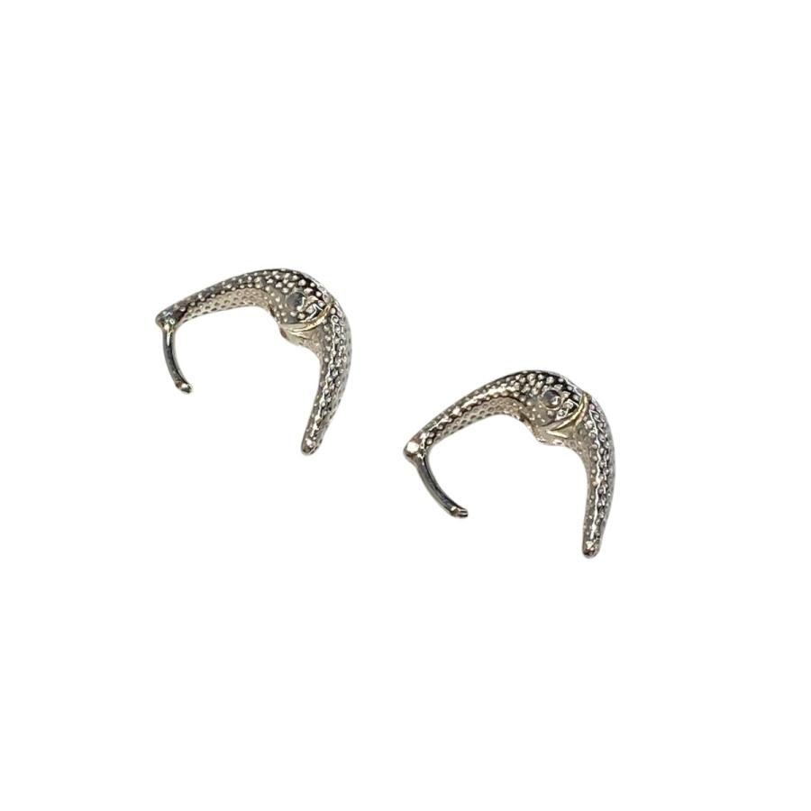 R.ALAGAN ララガン R．ALAGAN TINY DOT THIN HOOPS ピアス シルバー