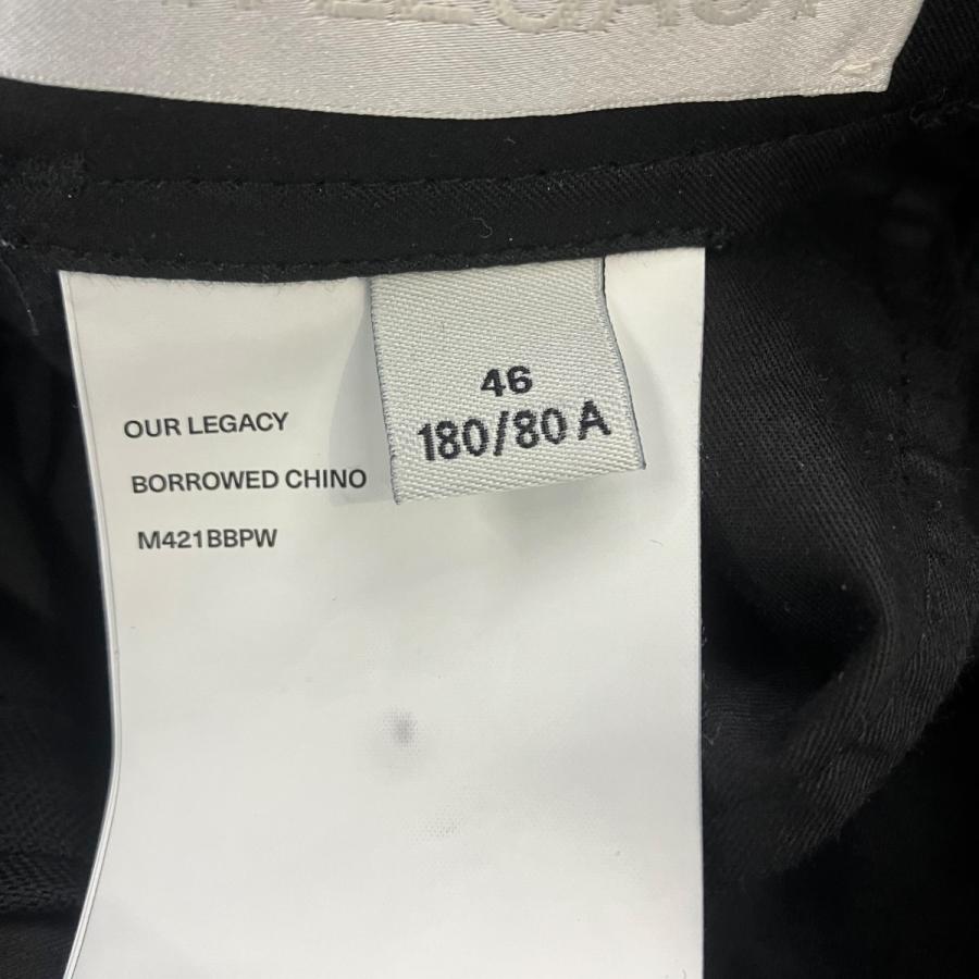 アワーレガシー OUR LEGACY BORROWED CHINO Black Panama Wool ワイドパンツ M421BBPW ブラック サイ_5
