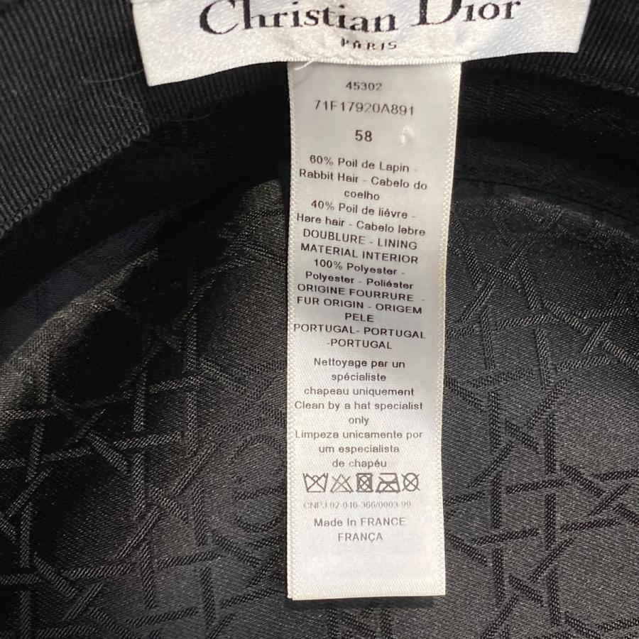 クリスチャンディオール Christian Dior Dior Casquette Cap キャスケット 71F17920A891 ブラック サイズ：_5