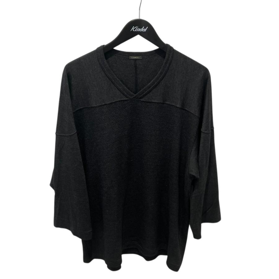 COMOLI（コモリ） COMOLI 21SS ウォッシュドシルクホッケーシャツ V