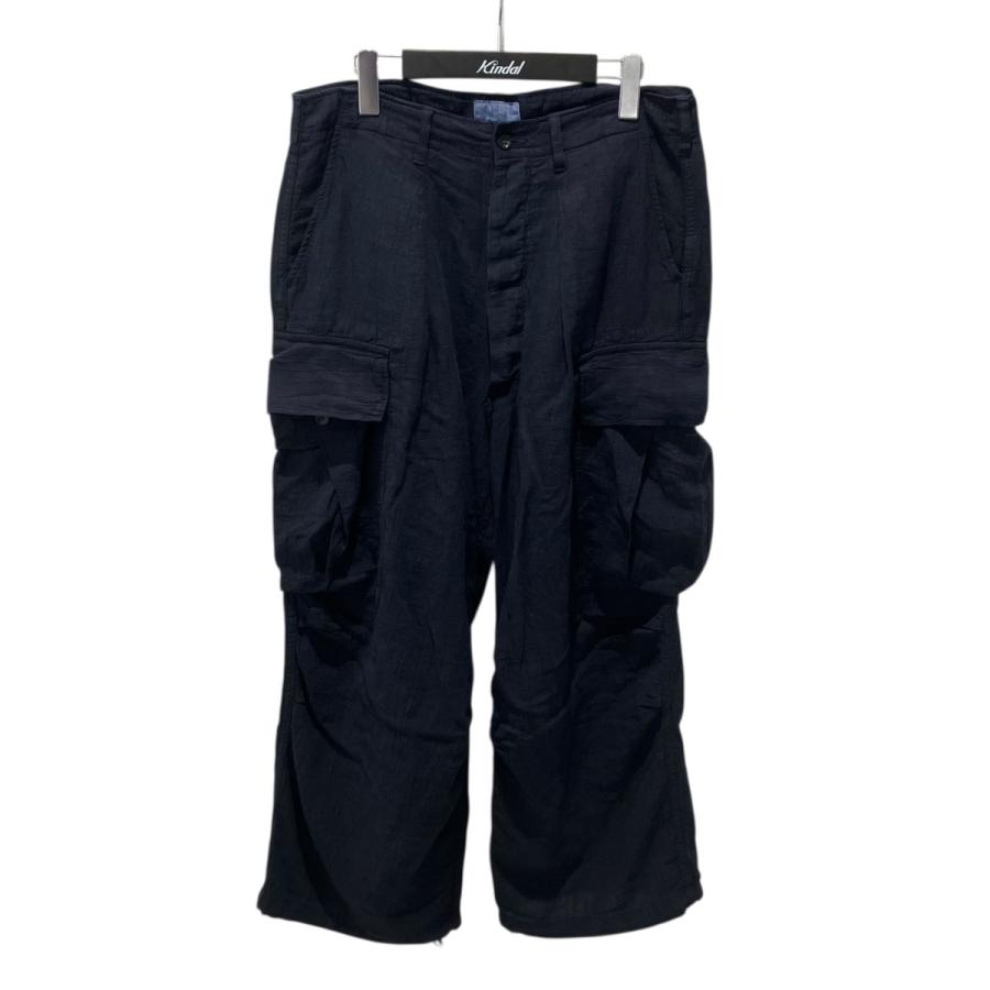 値下げ】HERILL 26SS LINEN JUNGLE FATIGUE PANTS カーゴパンツ 26-030
