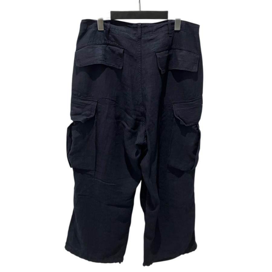 [HERILL]カーゴパンツBlack 値下げ】HERILL 26SS LINEN JUNGLE FATIGUE PANTS カーゴパンツ 26-030