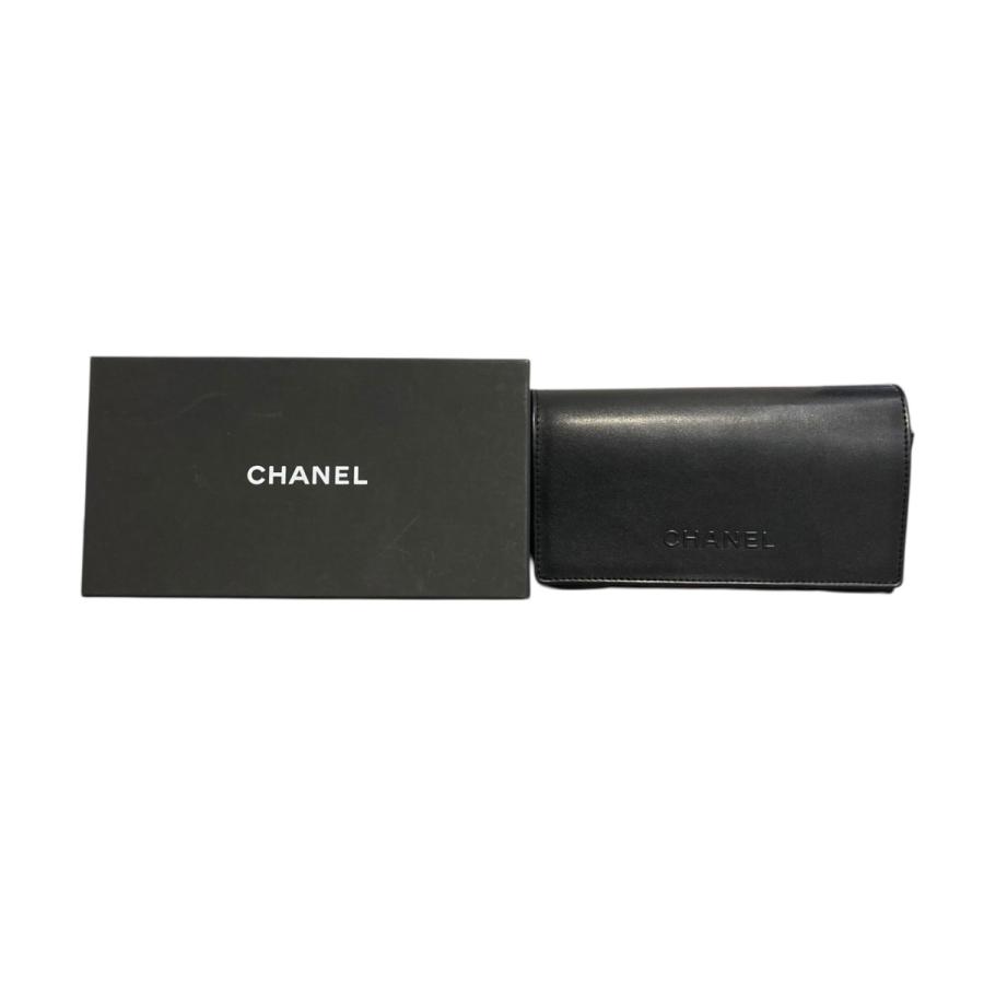 シャネル CHANEL スクエア シェイプ ブルーライトカット グラス 眼鏡 3438-S-A ブラック サイズ：54□17の画像