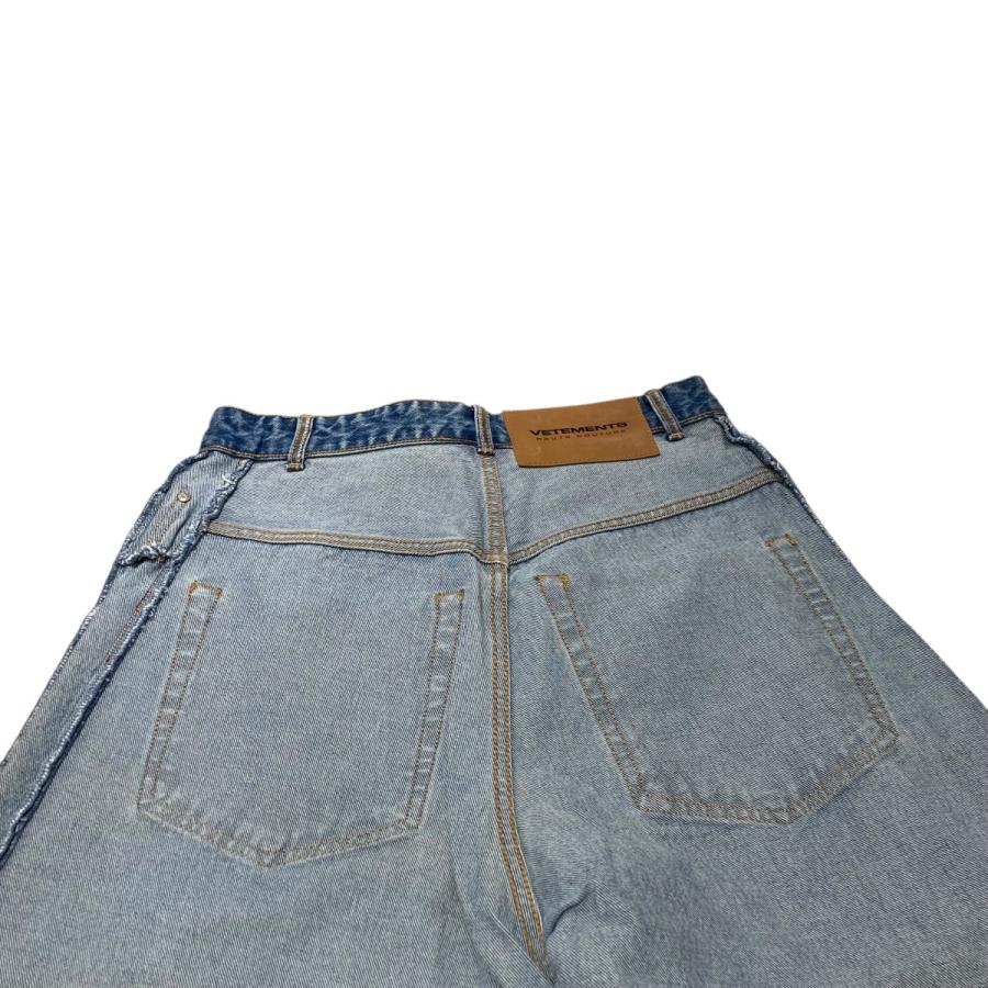 値下げ】VETEMENTS INSIDE OUT BIG SHAPE DESTROYED JEANS インサイド