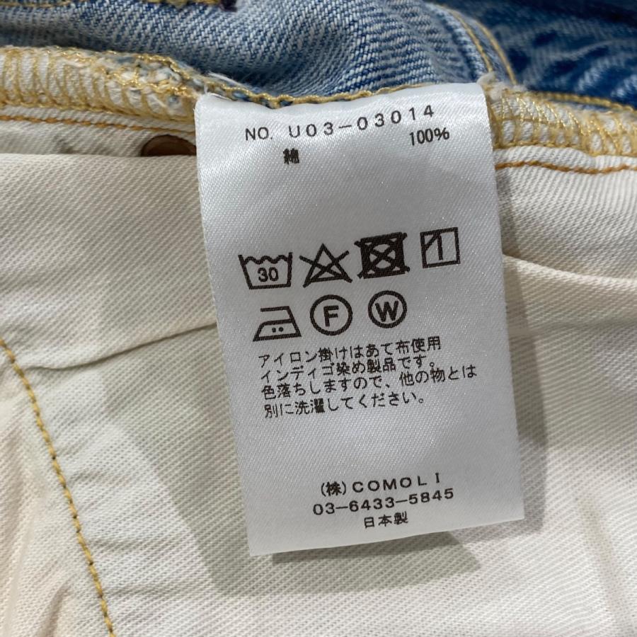 COMOLI（コモリ） COMOLI 21AW 5Pブリーチデニムパンツ U03-03014