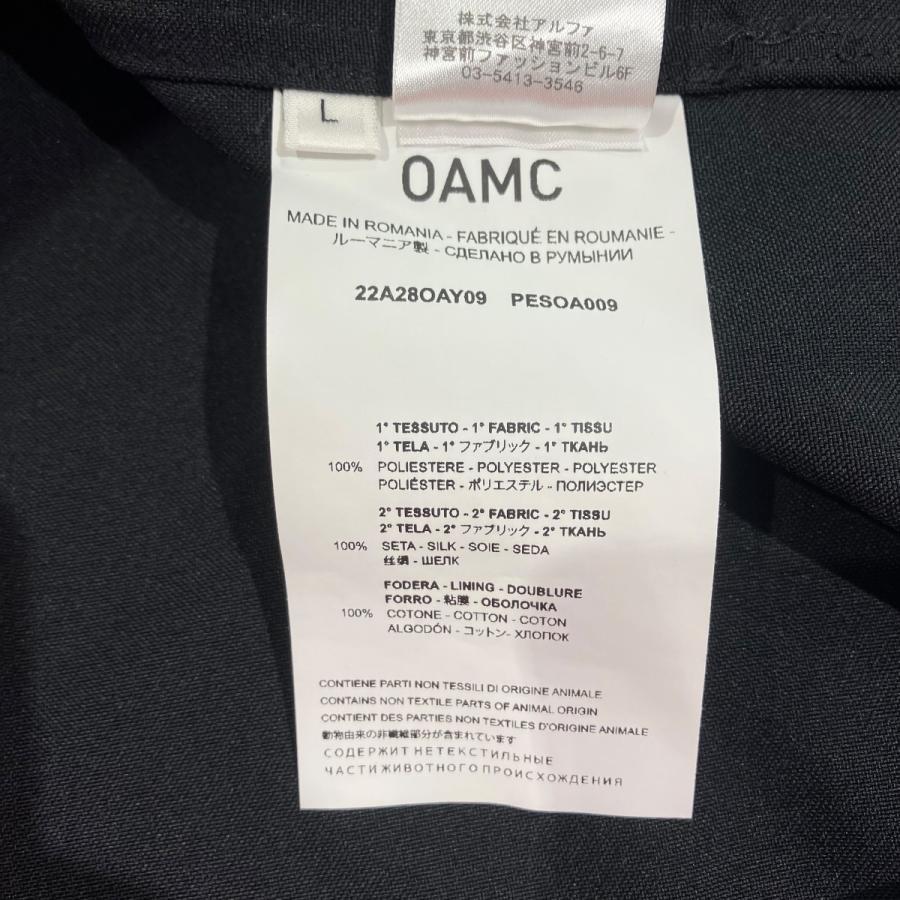 オーエーエムシー OAMC 22AW LOUVRE MUSEUM ALLEGORY シャツジャケット 22A28OAY09 ブラック サイズ：Lの画像