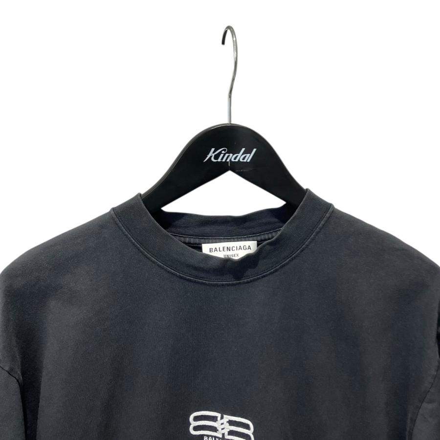 BALENCIAGA（バレンシアガ） ロゴ刺繍 Tシャツ 612965 ブラック サイズ 