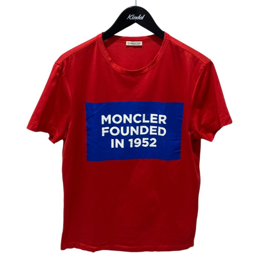 モンクレール Tシャツ 青色 1952 ロゴ　メンズ　大きいサイズ MONCLER（モンクレール） MONCLER 20SS FOUNDED IN 1952 Tシャツ