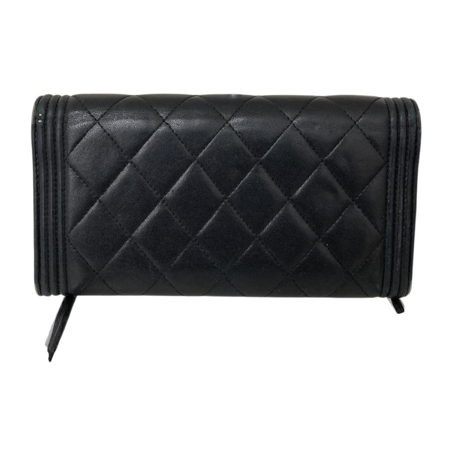 CHANEL（シャネル） ボーイシャネル ロングフラップ ラムスキン 長財布