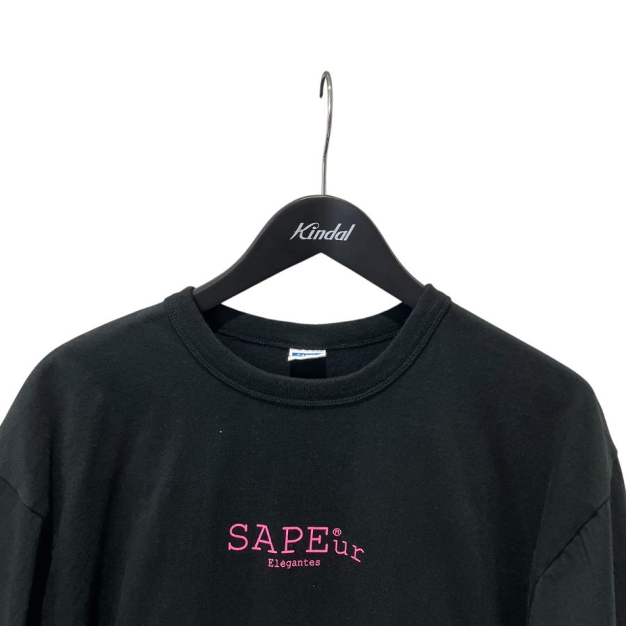 SAPEuR 半袖シャツ Lサイズ　【定価16500】 サプール SAPEur RODMAN 半袖Tシャツ ブラック×ピンク サイズ：L