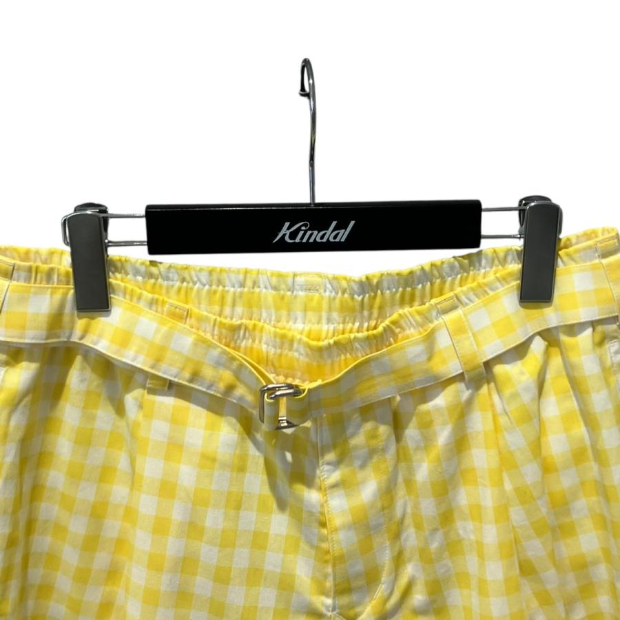 TST ティーエスティーエス TSTS GINGHAM BELTED PANTS タックパンツ