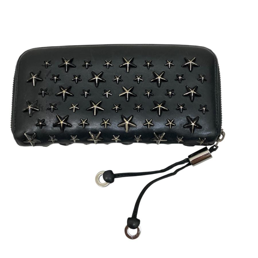 JIMMY CHOO（ジミーチュウ） フィリパ スタースタッズ 長財布 ブラック