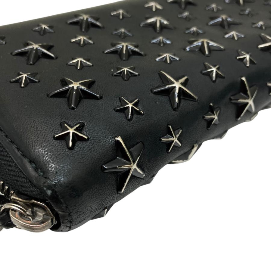 JIMMY CHOO（ジミーチュウ） フィリパ スタースタッズ 長財布 ブラック
