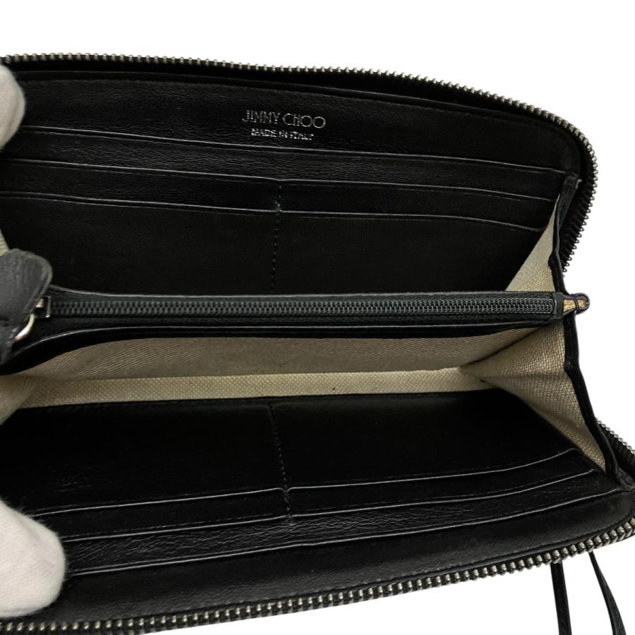 JIMMY CHOO（ジミーチュウ） フィリパ スタースタッズ 長財布 ブラック
