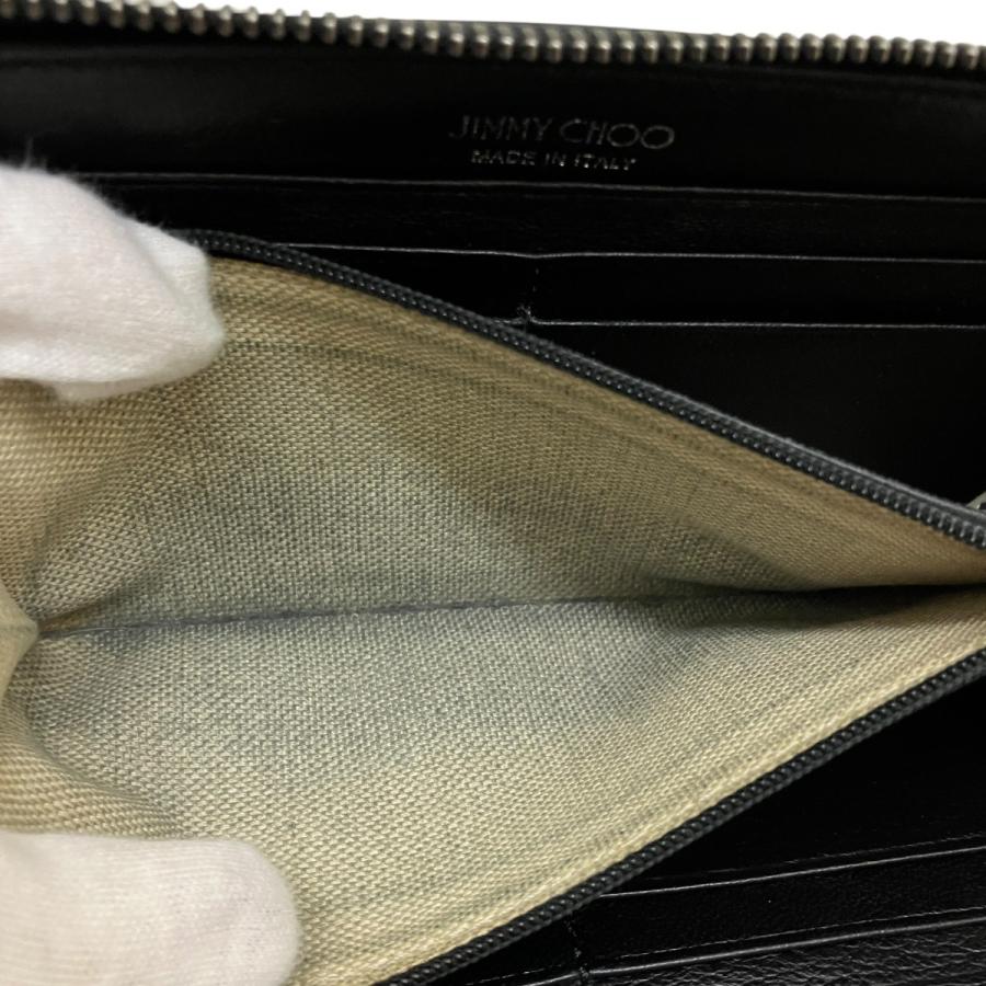 JIMMY CHOO（ジミーチュウ） フィリパ スタースタッズ 長財布 ブラック