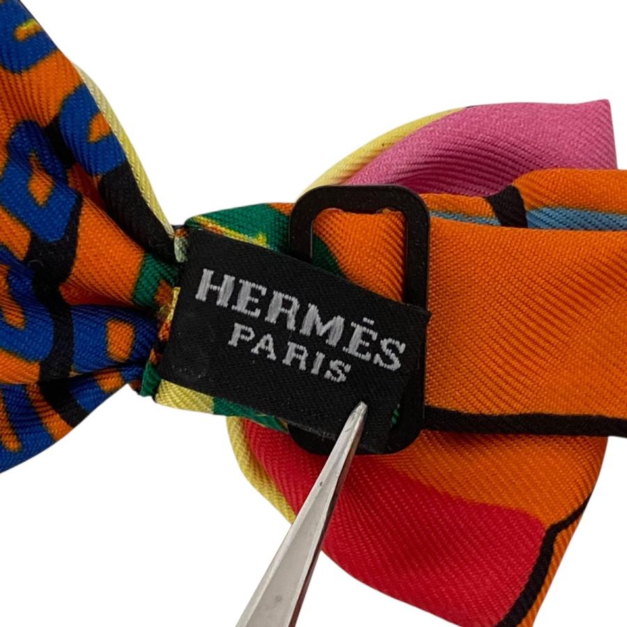 HERMES（エルメス） HERMES NOEUD PAPILLON 蝶ネクタイ オレンジ 