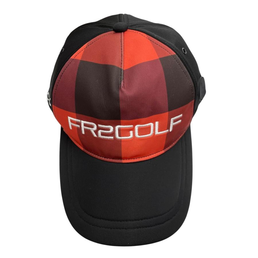 FR2GOLF キャップ ブラック 新品 FR2 エフアールツーゴルフ FR2 GOLF チェックロゴ刺繍CAP キャップ