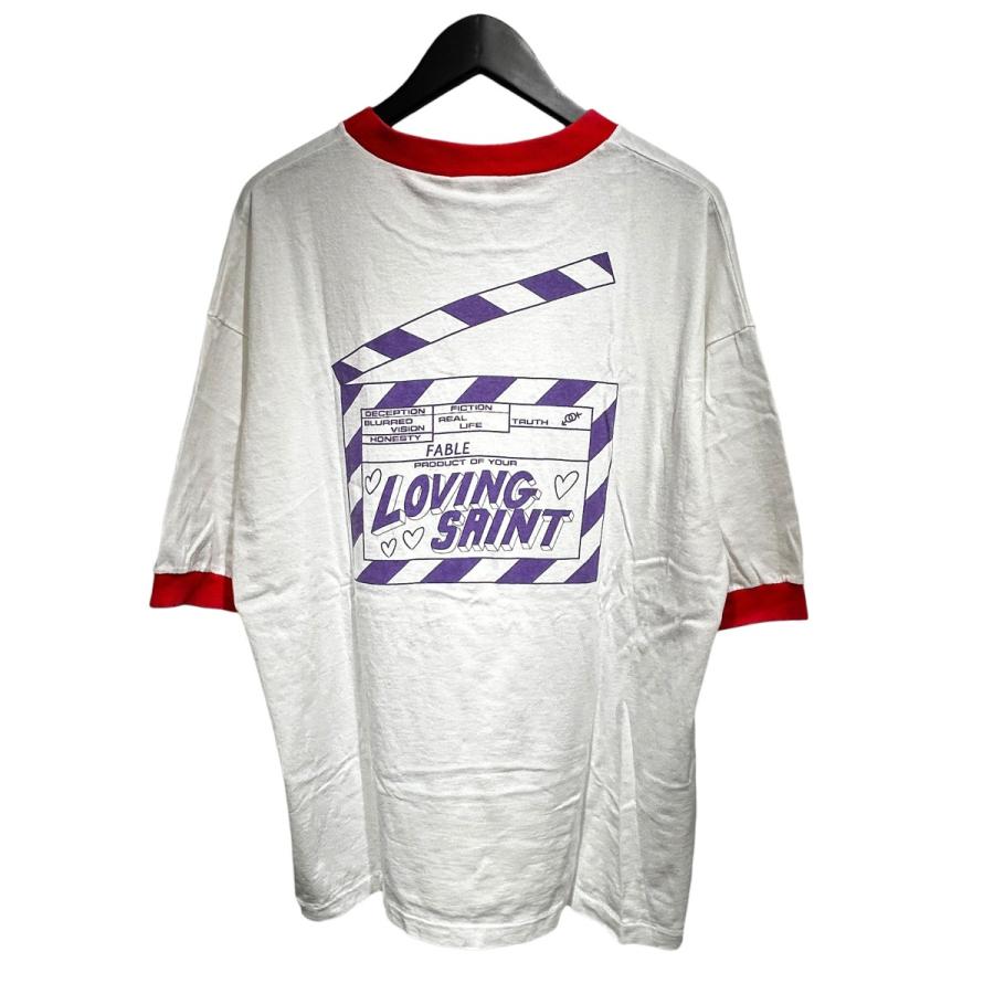 SAINT MICHAEL（セントマイケル） 26SS I LOVE SAINT_SS T-SHIRT 綿100％ XXL SM-MK8-0000-018 半袖シャツ ホワイト×レッド セントマイケル SAINT MICHAEL 26SS I LOVE S／S T-SHIRT 半袖Tシャツ