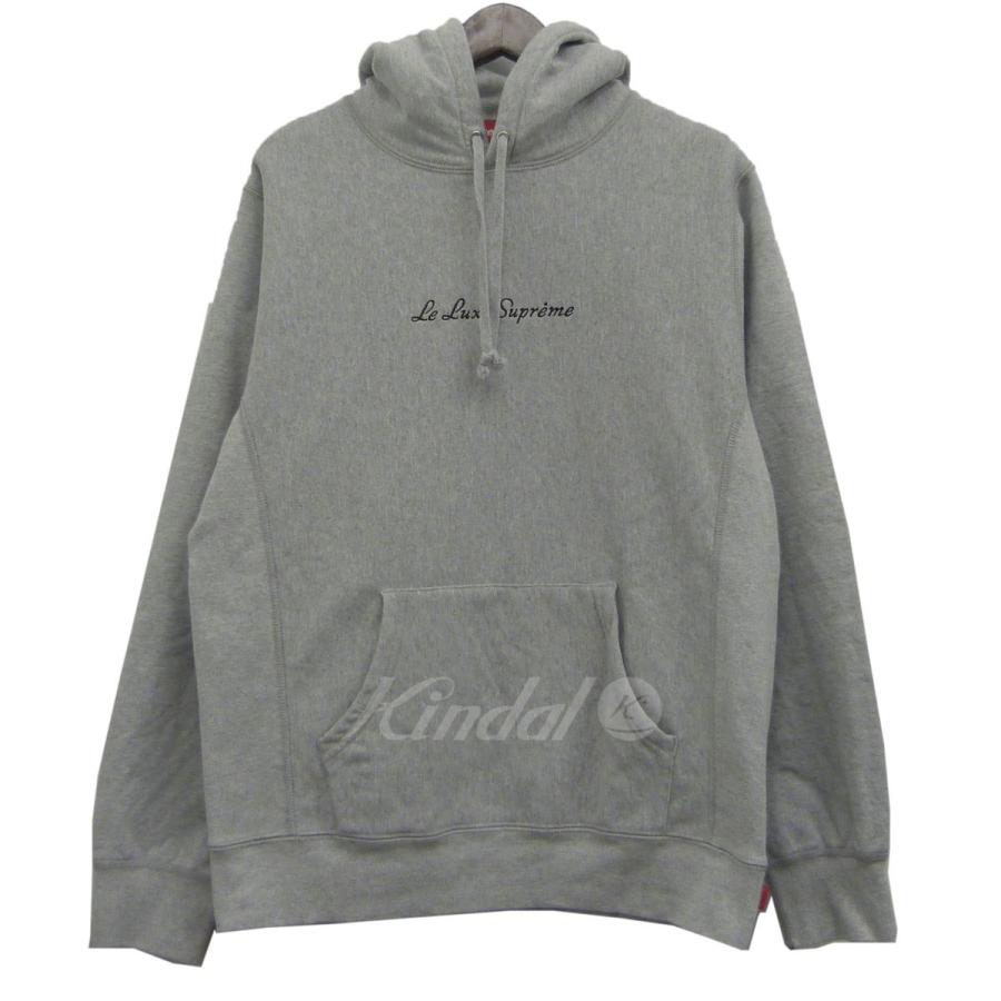 Supreme 19ss Le Luxe Hooded セール品 Sweatshirt サイズ M グレー プルオーバーパーカー 渋谷神南店