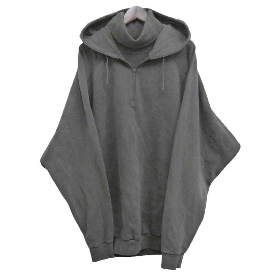 Raf Simons 04aw Waves期レイヤードハーフジップパーカー チャコールグレー サイズ 46 渋谷神南店 Andsa Fr