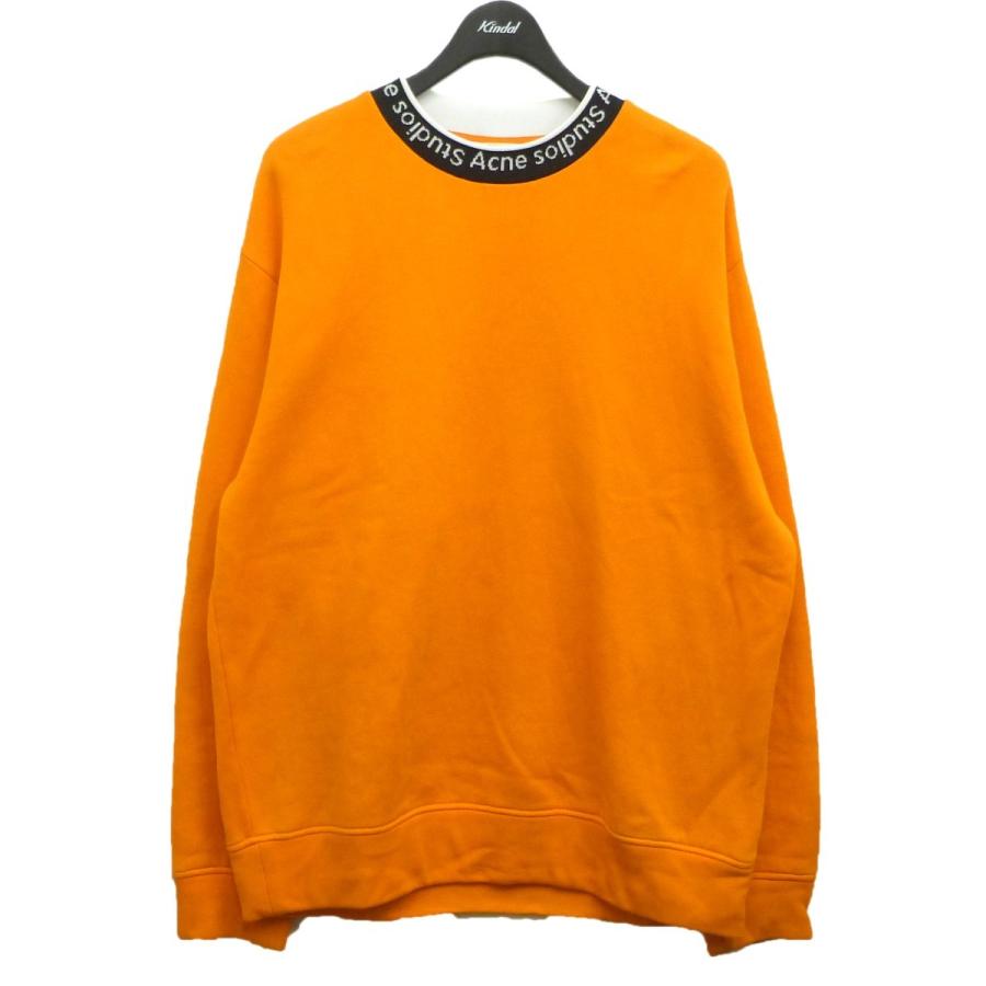 55 以上節約 Acne Studios ネックロゴスウェットトレーナー オレンジ サイズ S 渋谷神南店 手数料安い Lewisfamilyinsurance Com