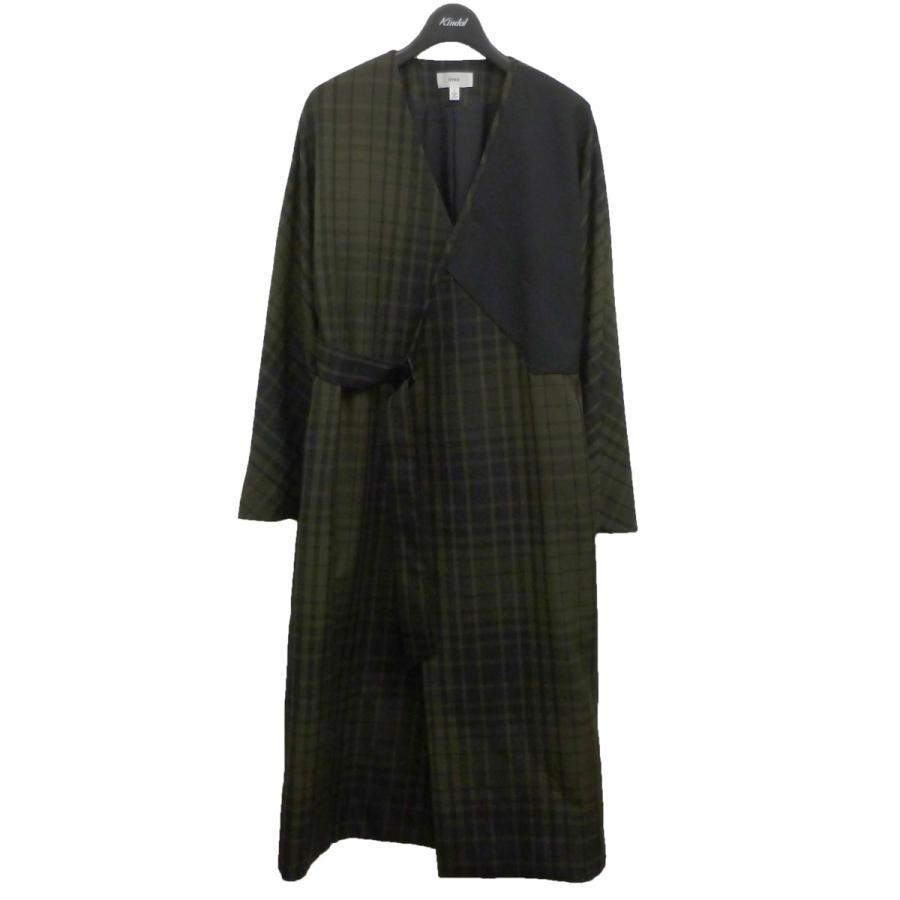 安いそれに目立つ Hyke 16aw ノーカラーチェックコート グリーン サイズ 1 渋谷神南店 驚きの値段 Brivanbiotech Com