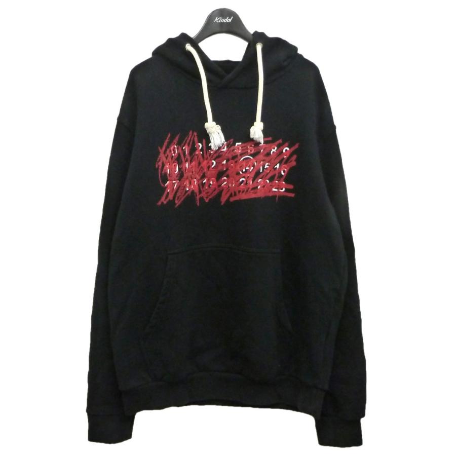 大人気新品 渋谷神南店 サイズ 46 ブラック カレンダーペイントプルオーバーパーカー 18aw Margiela14 8月23日値下 Maison Mens Tr メゾンマルジェラ14 トップス Andin In