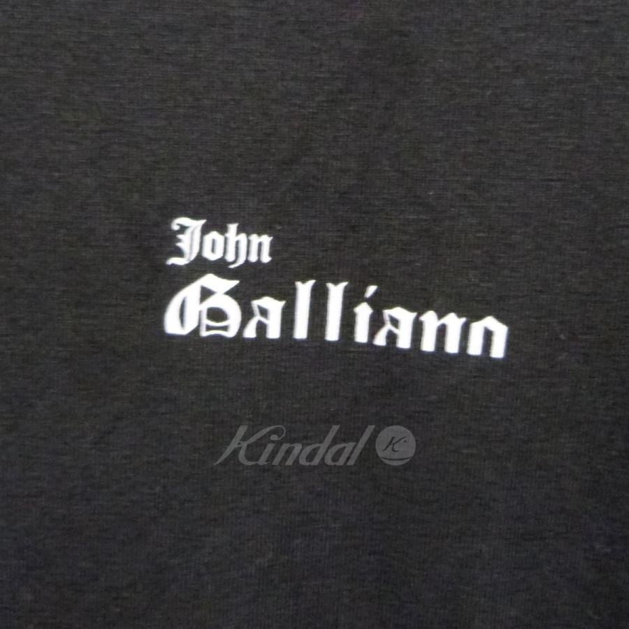 JOHN GALLIANO VネックTシャツ ブラック サイズ：M (渋谷神南店) 220412｜kindal｜04