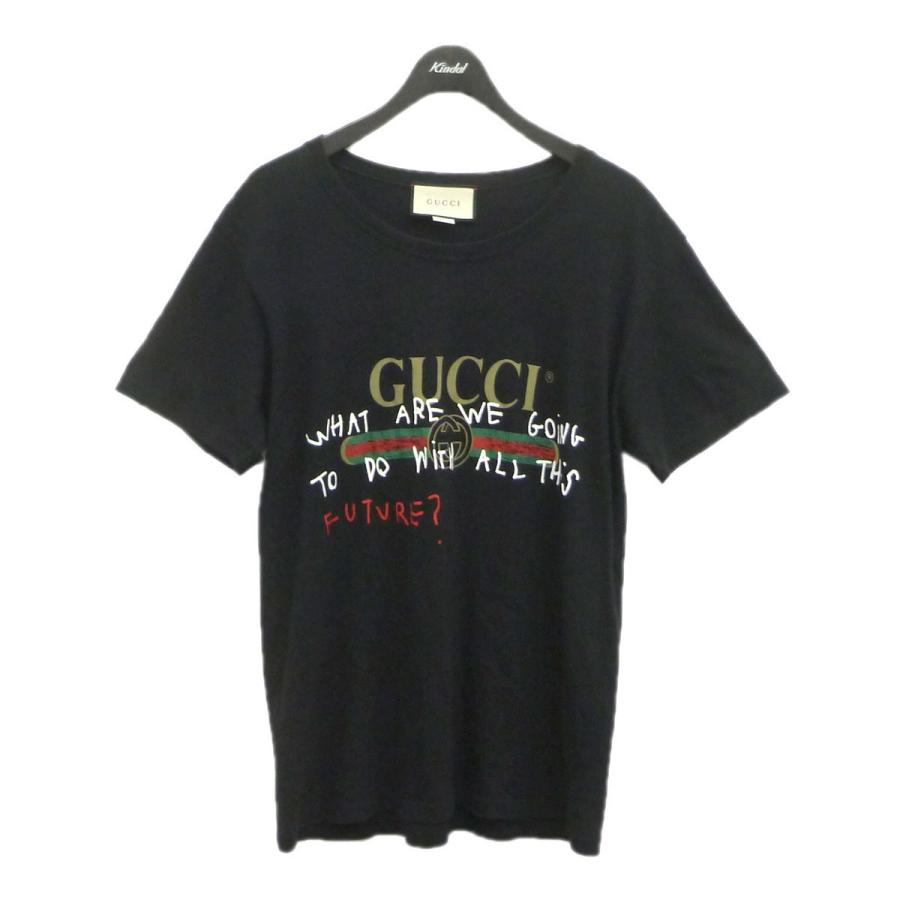 GUCCI GUCCI×Coco Capitan 2017AW ココキャピタンロゴTシャツ ブラック 