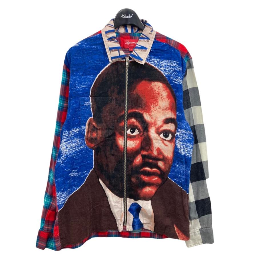 輝い Shirt」 Flannel Up Zip 「MLK 2018SS SUPREME マルチカラー 220108 (渋谷神南店) サイズ：S 長袖