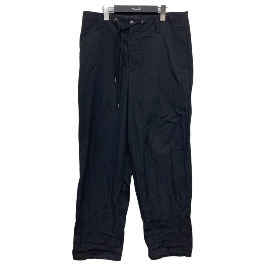 FUMITO GANRYU 「WARM UP SLACK PANTS」 ナイロンパンツ ブラック