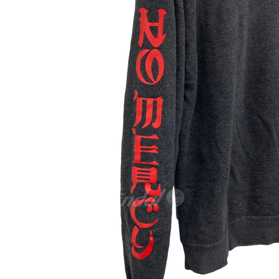 アームプリントスウェット/192FPNH-CSM03/スウェット/M/コットン/黒