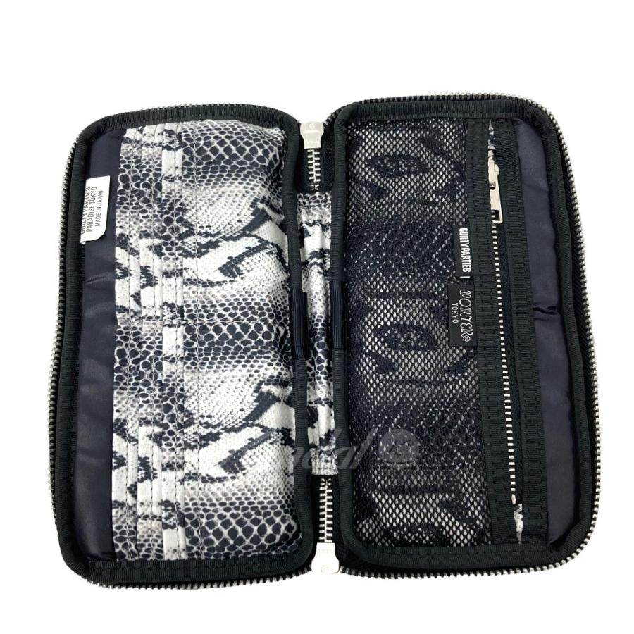 WACKO MARIA MARIA×ポーター 「TRAVEL CASE」 パイソン柄ラウンド  