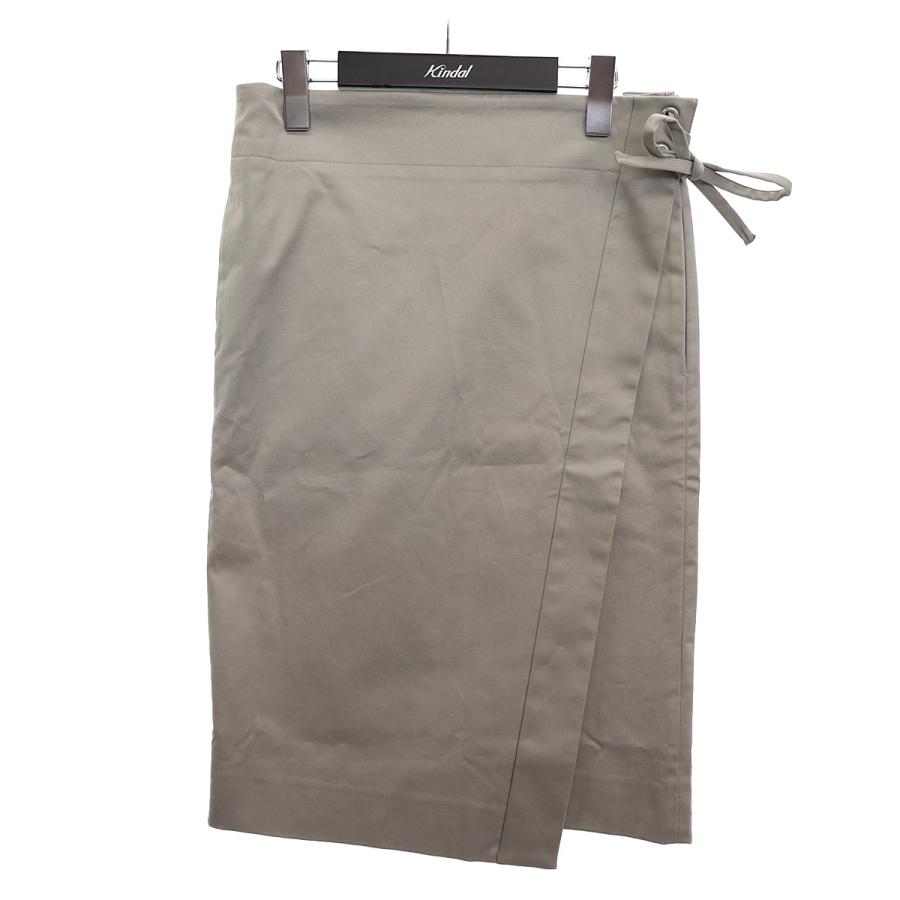 ドゥロワー DRAWER 【6524-299-0987】ラップタイトスカート カーキ  