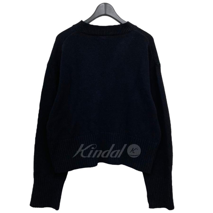 Taiga Takahashi 「V-NECK SWEATER」Vネックニット ブラック Taiga Takahashi 「V-NECK SWEATER」Vネックニット ブラック
