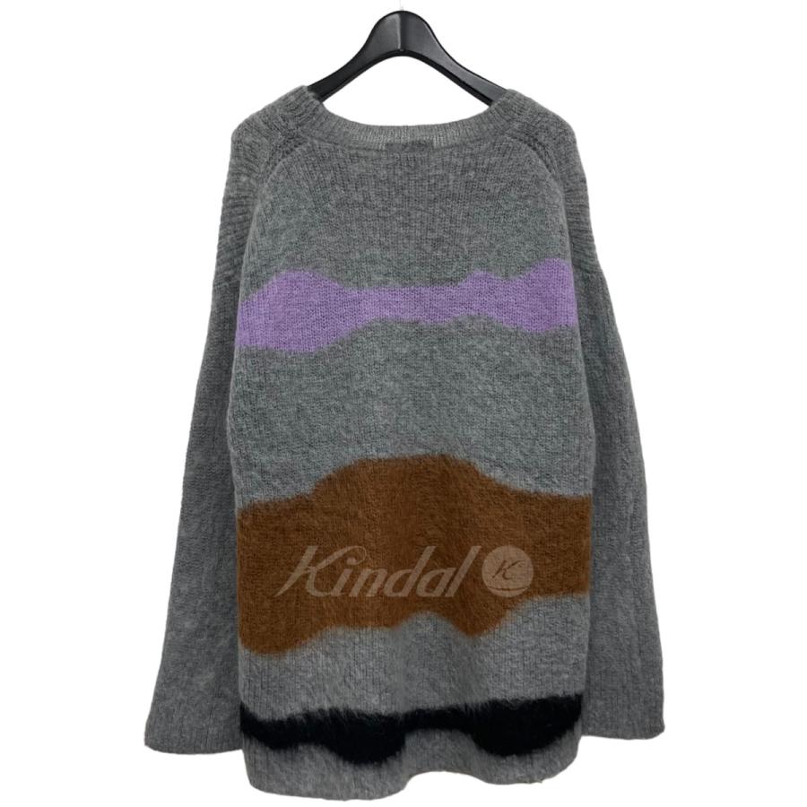 soduk drawing knit top / gray