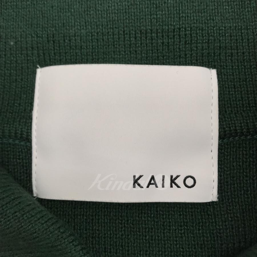 【値下げ】KAIKO BOX KNIT SHIRT ニットシャツ KAIKO-KN-001 グリーン サイズ：2 (EC)｜kindal｜05